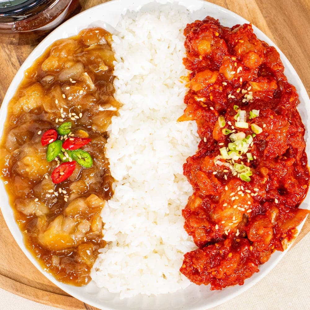 살이 살아있는 황제 순살간장게장 300g x 1통+황제 순살양념게장 300g x 1통